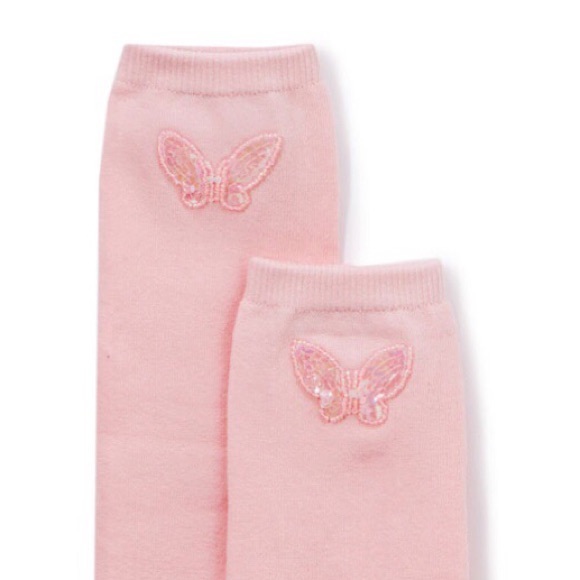 ▪️Pink Butterfly Leg Warmers - Picture 2 of 2